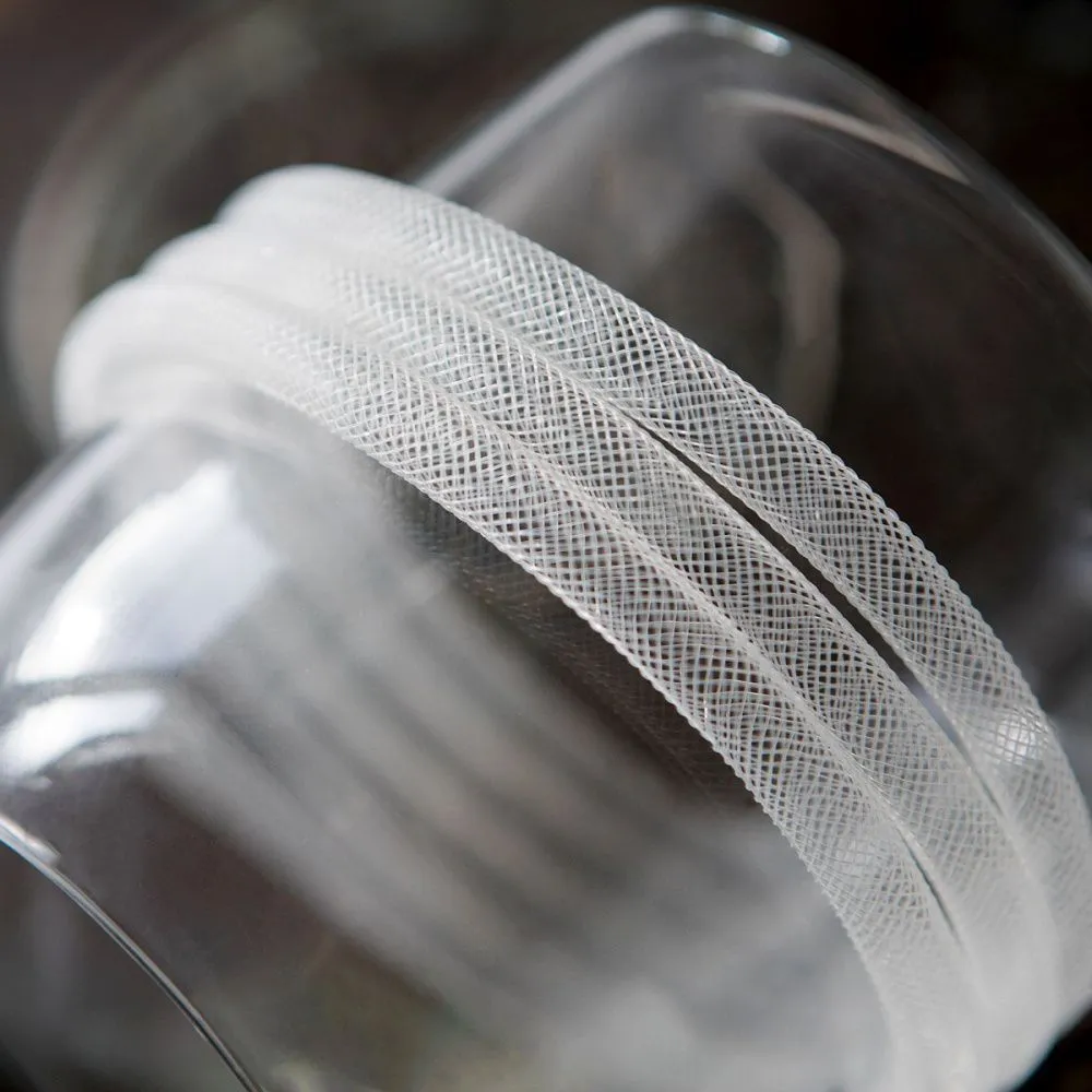 ювелирная сетка, пластик, цвет сливочный, диаметр 8 мм