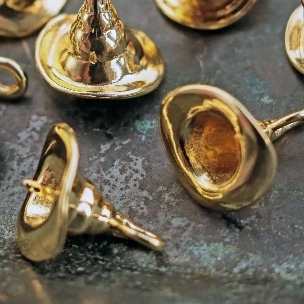 бейл "распределяющая шляпа", цвет золото, 14x13 мм