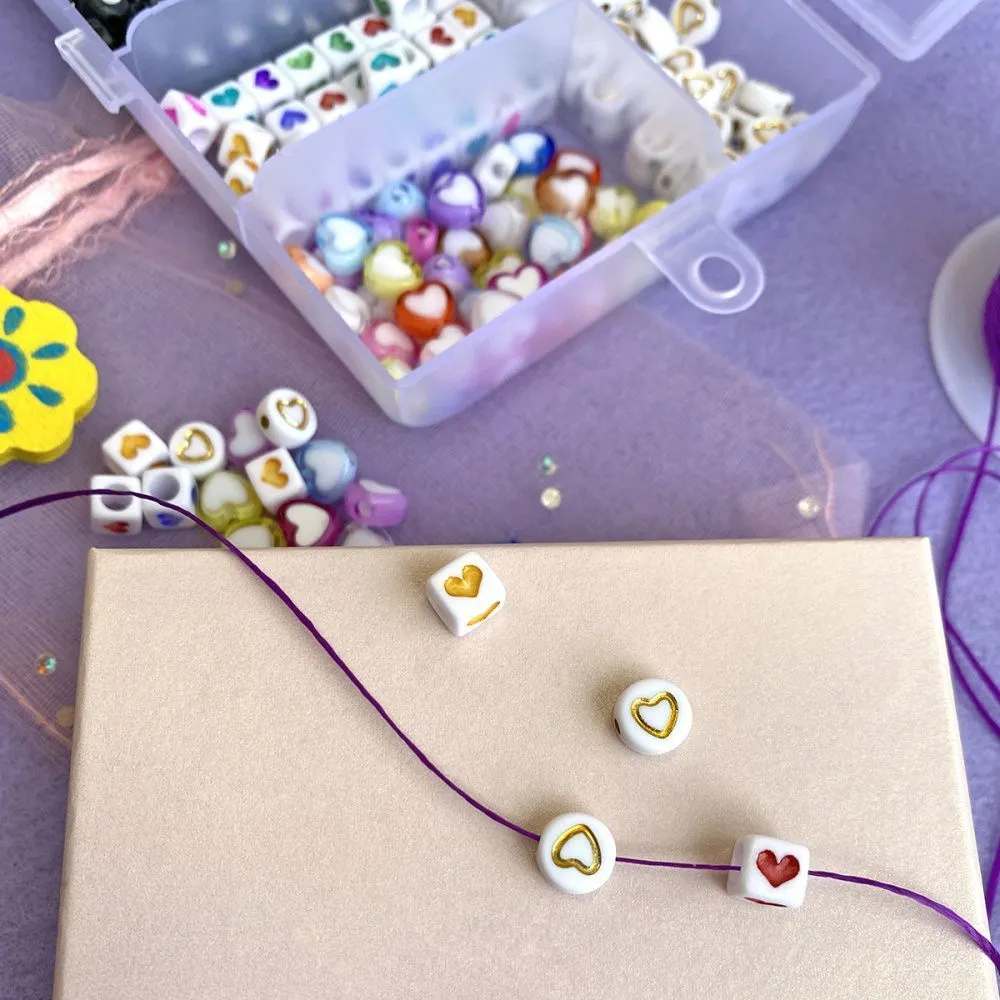 набор бусин в органайзере "виолетта"