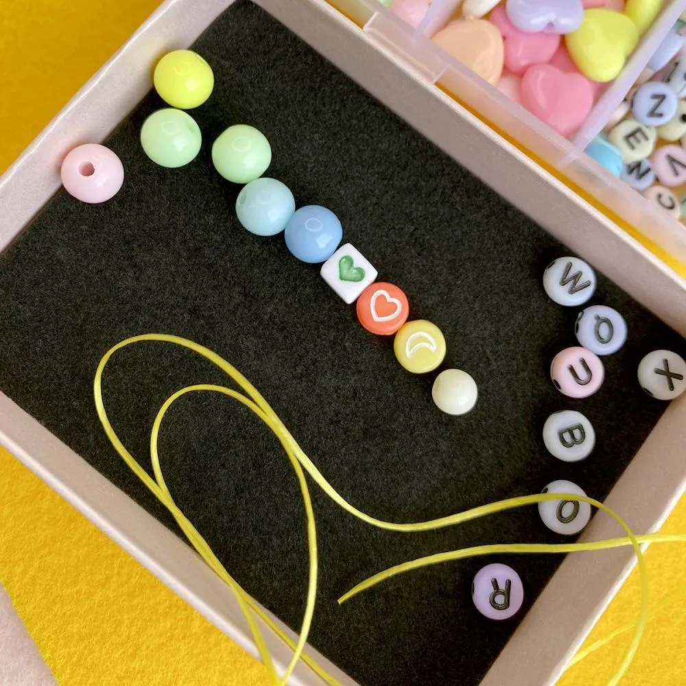 набор бусин в органайзере "агата"