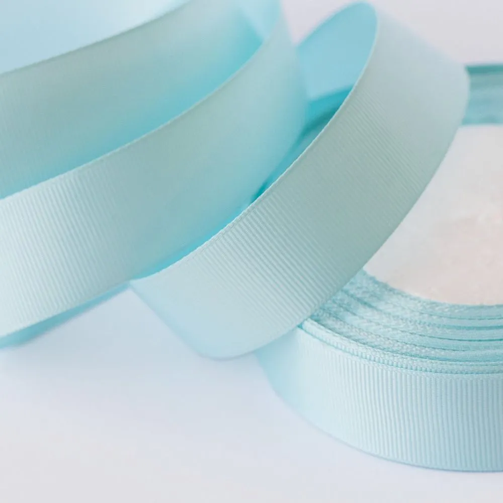 лента репсовая, цвет светлый голубой, ширина 25 мм ленты