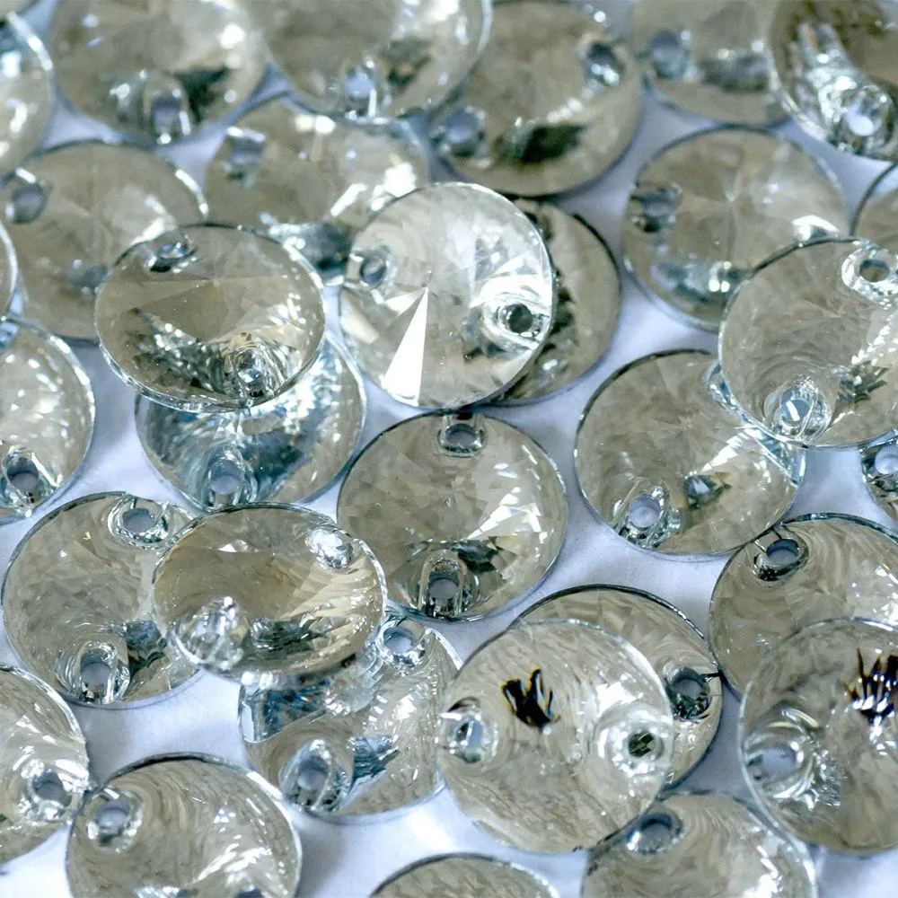 стразы пришивные rivoli, смола, прозрачный, 10 мм