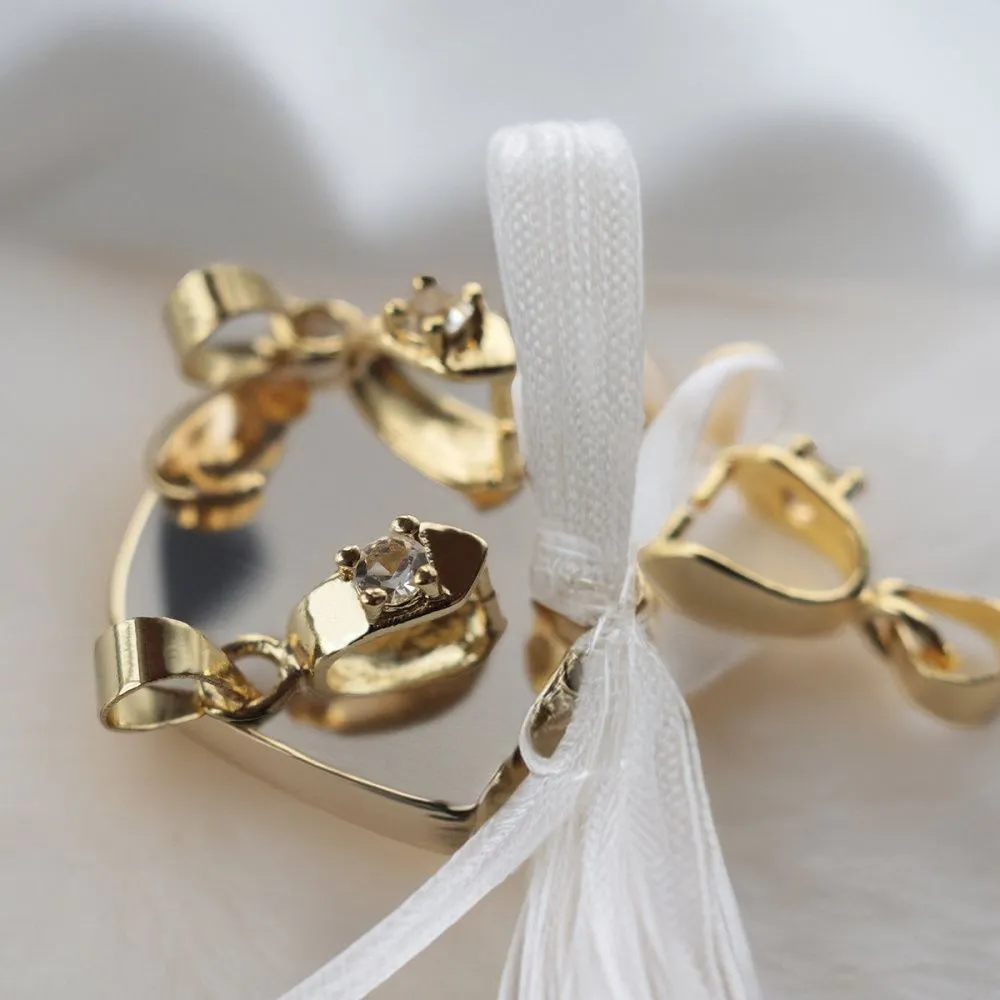 бейл "старлет", цвет золото, 12x3 мм