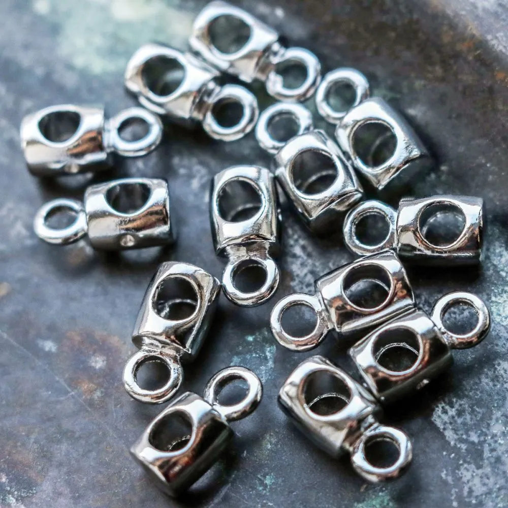 бейл "гирька", цвет платина, 12x6x7 мм