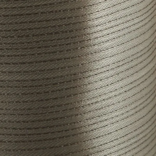 лента, атлас, цвет бежево-серебристый, ширина 3 мм ленты