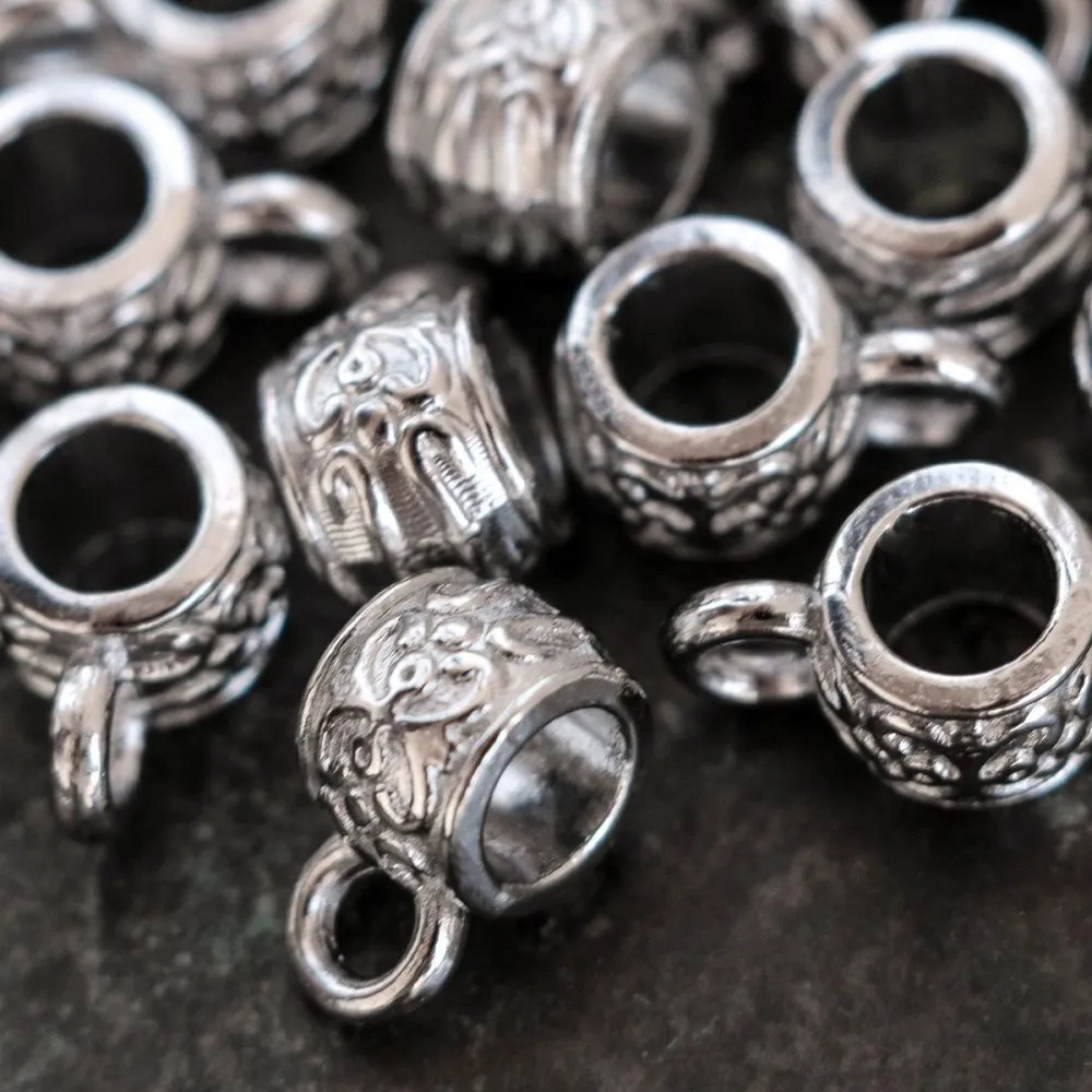 бейл "тай", цвет платина, 11x6x7 мм