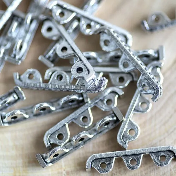 разделитель тройной "планка", цвет античное серебро, 24x4x6 мм