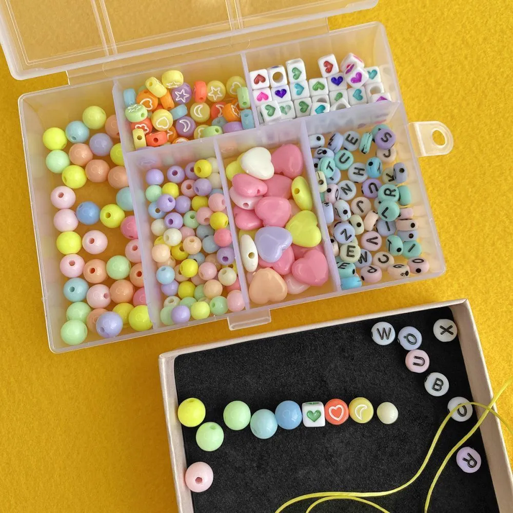 набор бусин в органайзере "агата"