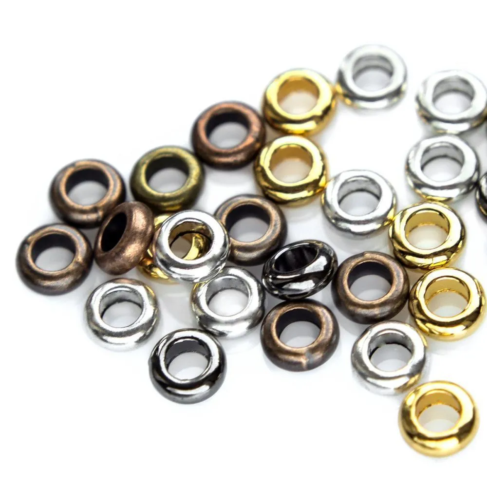 разделитель для бусин "шайба", цветовой микс, 7х3 мм