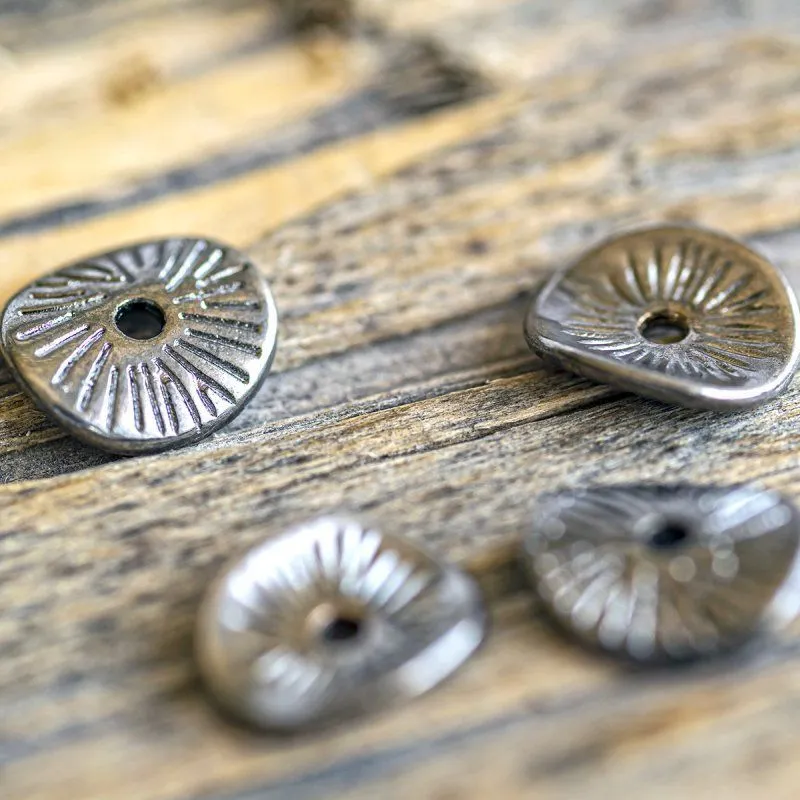 разделитель для бусин "рондо", цвет черный, 10x9x1 мм