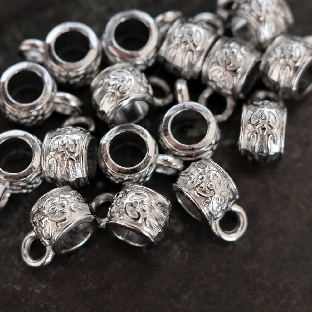 бейл "тай", цвет платина, 11x6x7 мм