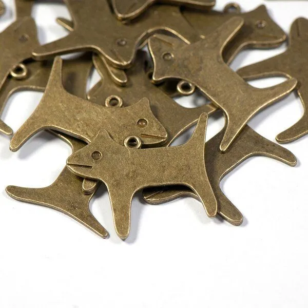 подвеска металлическая "добби", цвет античная бронза, 35x18x1.5 мм