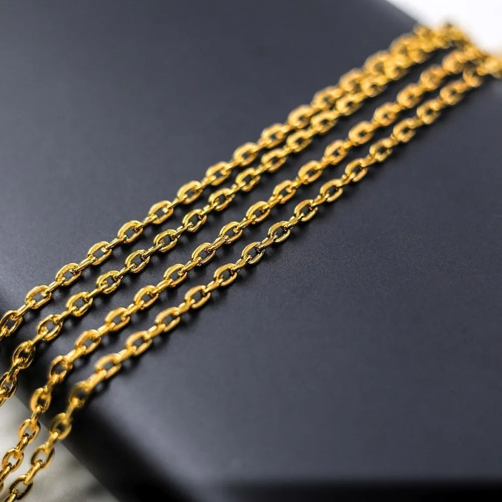 цепочка "овал", цвет золото, звено 3х2х0.5 мм