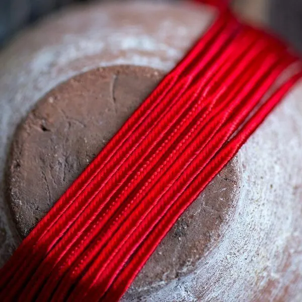 сутаж, красный, 3х1 мм (уп 5 м)